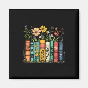 Fantasy Drama Tragedy Book Floral Subtle Anti-trum Magnet