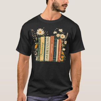 Fantasy Drama Tragedy Book Floral Subtle Anti-Trum T-Shirt