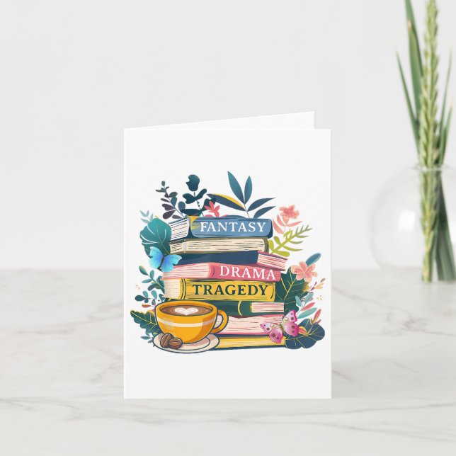 Fantasy Drama Tragedy Books Subtle  Card (Front)