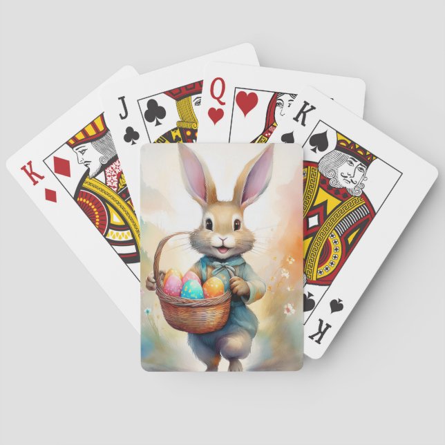Fantasy Easter Bunny Playing Cards (Back)