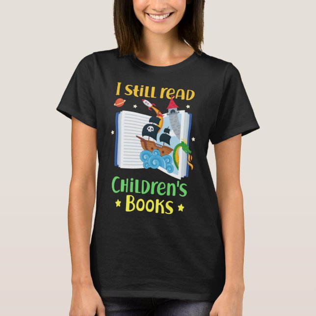 Fantasy Egg Reader Bibliophile Children's Books Pu T-Shirt (Front)