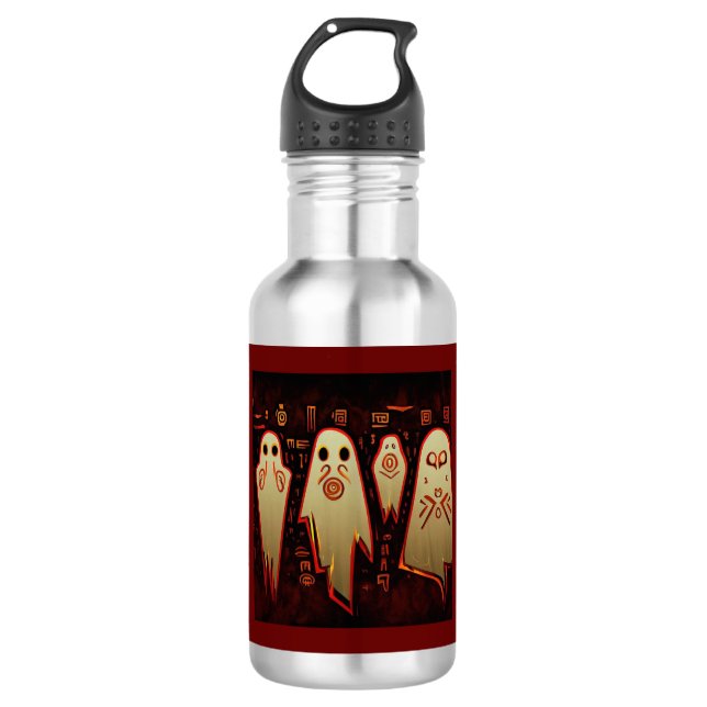 Fantasy Egyptian Ghosts Halloween 1 532 Ml Water Bottle (Front)