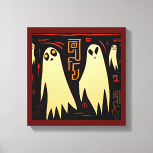 Fantasy Egyptian Ghosts Halloween 2 Canvas Print