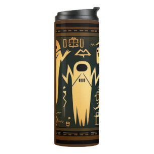 Fantasy Egyptian Ghosts Halloween 3 Thermal Tumbler