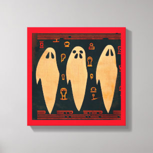 Fantasy Egyptian Ghosts Halloween 4 Canvas Print