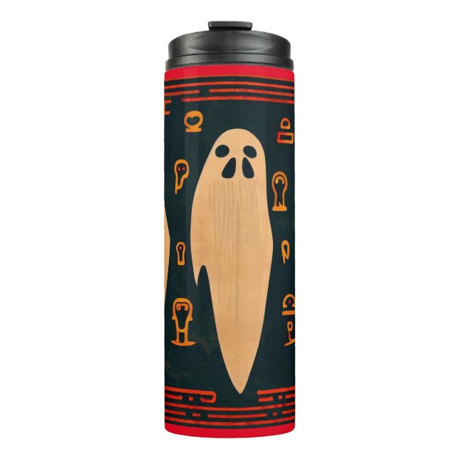 Fantasy Egyptian Ghosts Halloween 4 Thermal Tumbler (Front)