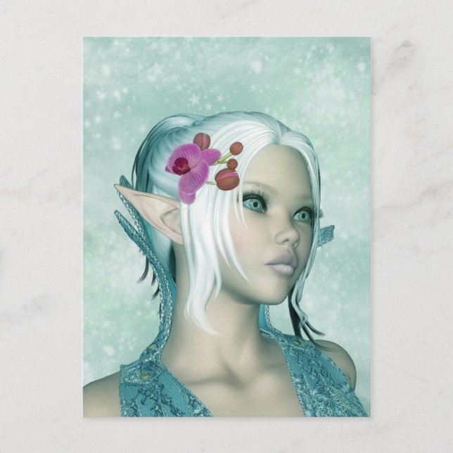 Fantasy Elf Art Postcard - Elven Princess PostCard (Front)