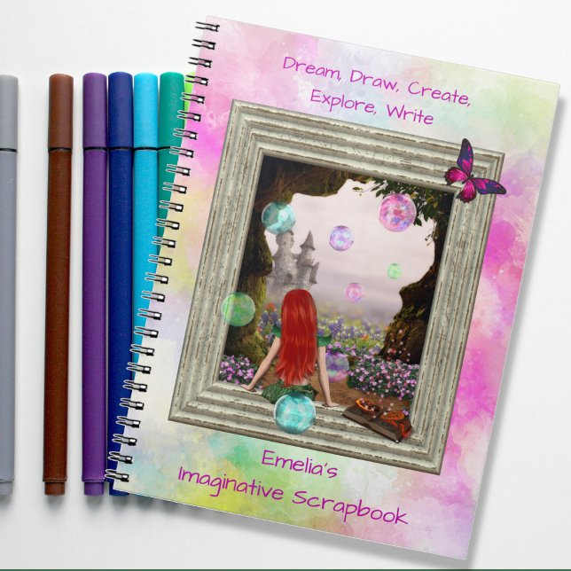 Fantasy Elf Castle Imaginative Scrapbook Journal (Creator Uploaded)