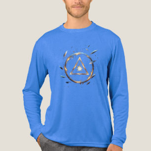 Fantasy Emblem with Floating Blades – Magical Ener Tri-Blend Shirt