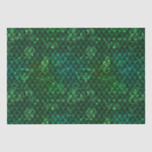 Fantasy Emerald Green Dragon Scale Tissue Paper