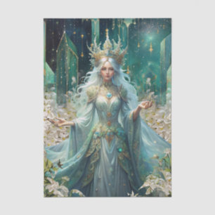 Fantasy Emerald Queens of the Forest Decoupage Tissue Paper