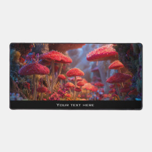 Fantasy Enchanted Magical Mushroom Forest Woodland Desk Mat
