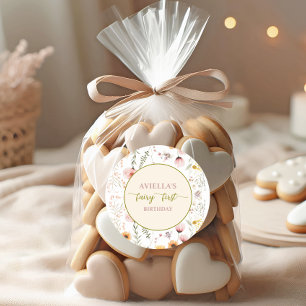 Fantasy Fairy First Wildflower  Classic Round Sticker