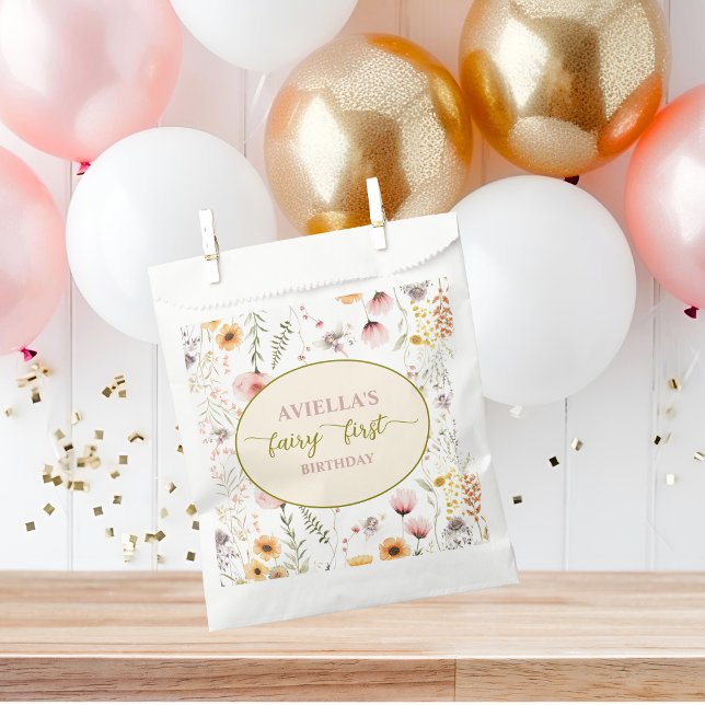 Fantasy Fairy First Wildflower Favour Bags (Creator Uploaded)