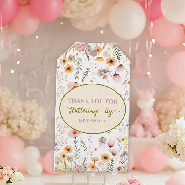 Fantasy Fairy First Wildflower Gift Tags (Creator Uploaded)