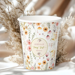 Fantasy Fairy First Wildflower Paper Cups