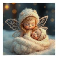 Fantasy Fairy Mother and Baby Art