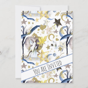 *~ Fantasy Fairy Stars Baby Shower Invitation