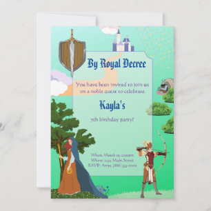 Fantasy Fairy Tale Birthday Invitation