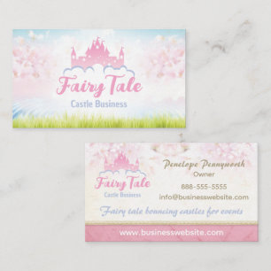 Fantasy Fairy Tale Castle Business Card