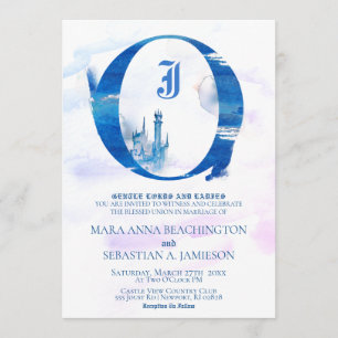 *~* Fantasy Fairy Tale Mediaeval Castle Wedding Invitation