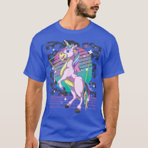 Fantasy Fairy Tale Unicorn Lover Vaporwave Animal  T-Shirt
