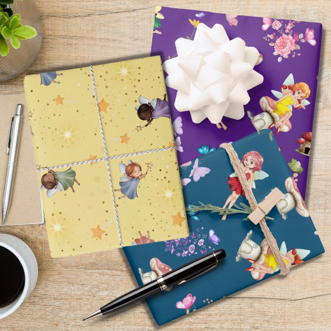 Fantasy Fairy Themed Collection Wrapping Paper Sheet (Creator Uploaded)