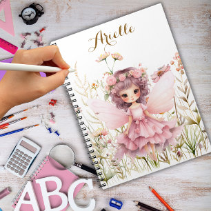 Fantasy Fairy wildflower pastel Notebook