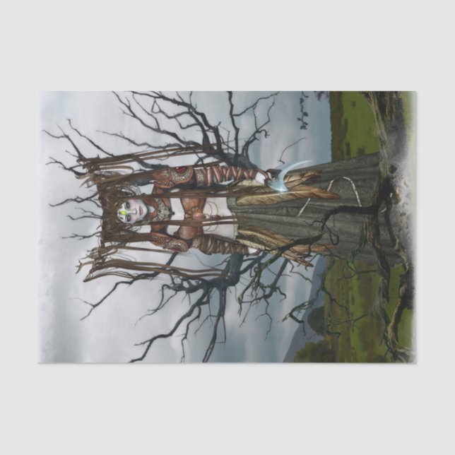 fantasy fairy witch tissue paper (Front)