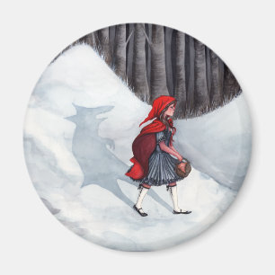 Fantasy Fairytale Art Magnet - Wolf Within