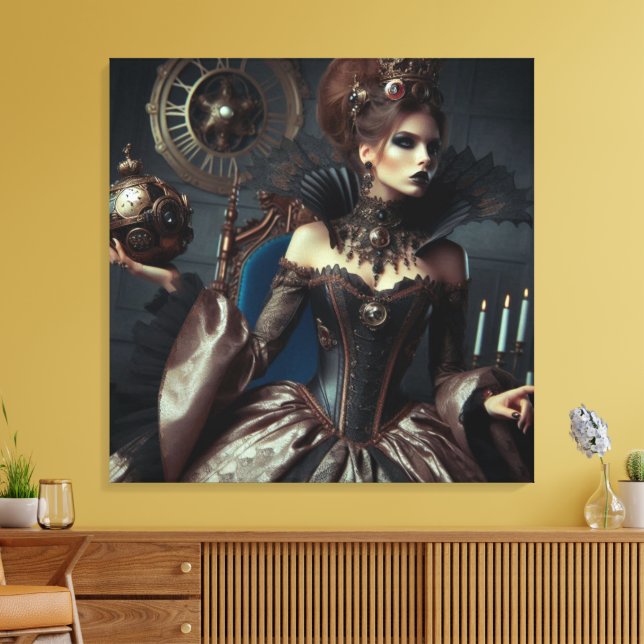 Fantasy Fairytale Elegant Evil Queen Canvas Print (Insitu(LivingRoom))