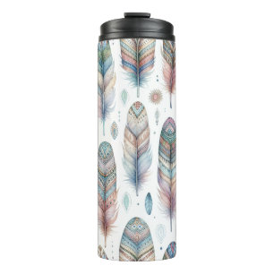 Fantasy Feather Thermal Tumbler