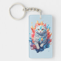 Fantasy Fire and Ice Cat