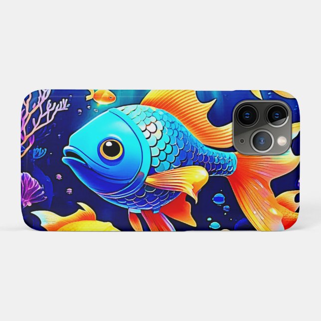 Fantasy Fish Swim Design Case-Mate iPhone Case (Back (Horizontal))
