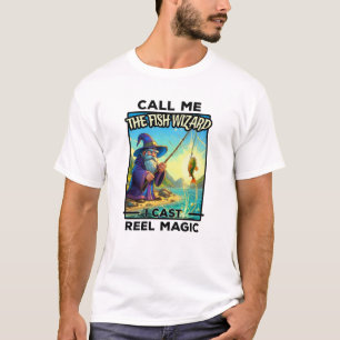 Fantasy Fishing Wizard - Reel Magic T-Shirt