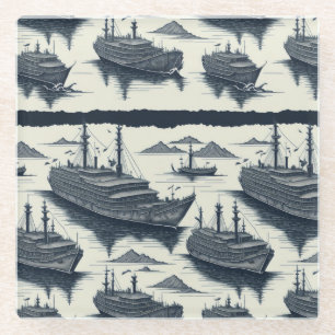 fantasy fleet glass coaster