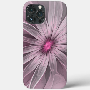 Fantasy Flower Abstract Plum Floral Fractal Art iPhone 13 Pro Max Case