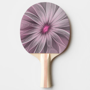 Fantasy Flower Abstract Plum Floral Fractal Art Ping Pong Paddle