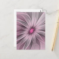 Fantasy Flower Abstract Plum Floral Fractal Art