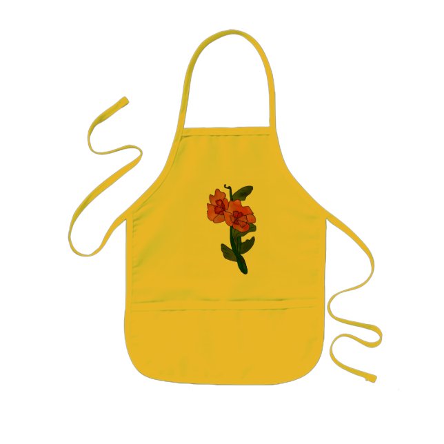 Fantasy flower kids apron (Front)