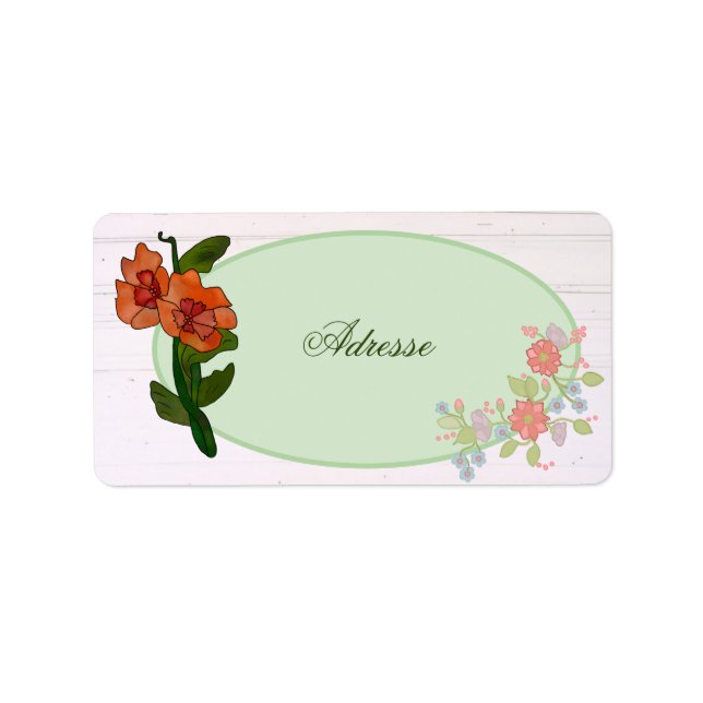 Fantasy flower label (Front)