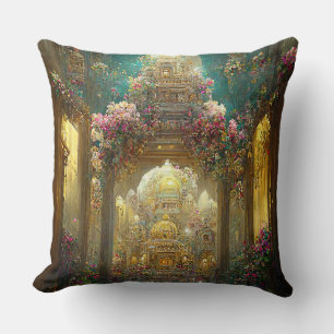 Fantasy Flowers Church - Pillow