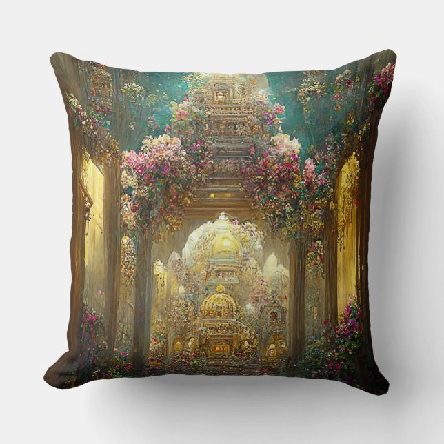 Fantasy Flowers Church - Pillow (Front)