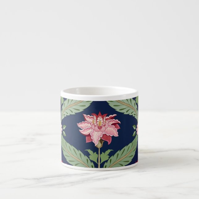 Fantasy Flowers: Dark Indian Motifs Espresso Cup (Front)