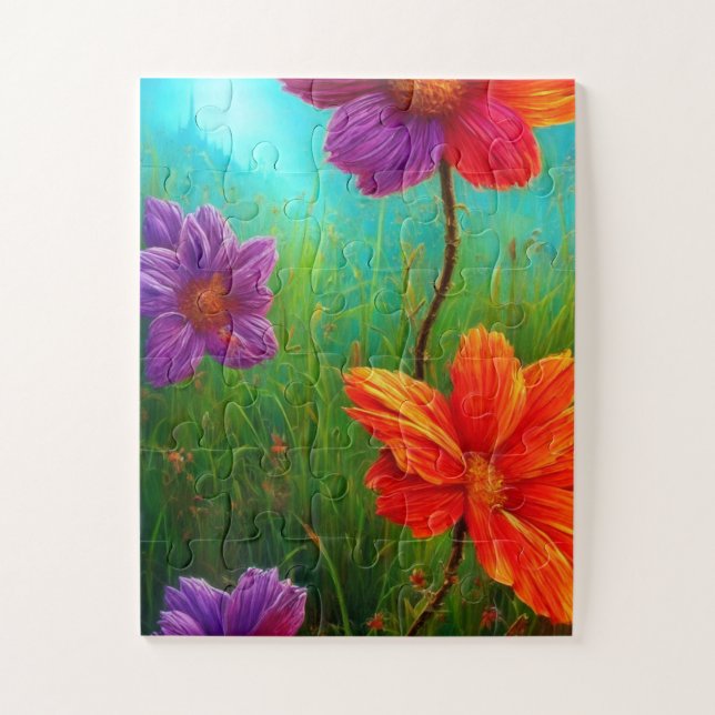 Fantasy Flowers Jigsaw Puzzle (Vertical)