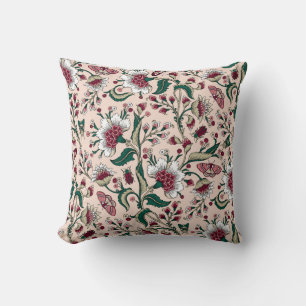 Fantasy flowers, paisley, home decor. cushion