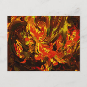 Fantasy Flowers Postcard