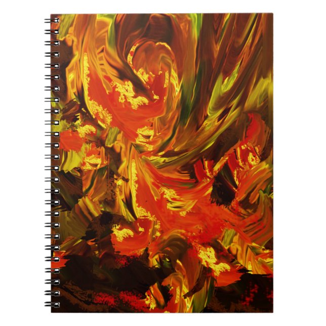 Fantasy Flowers Spiral Notebook (Front)