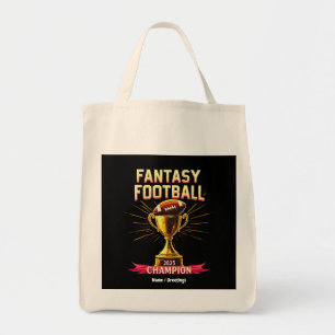 Fantasy Football 2025 Funny Champ Football Design Tote Bag