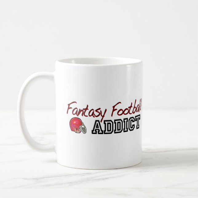 Fantasy Football Addict Coffee Mug (Left)